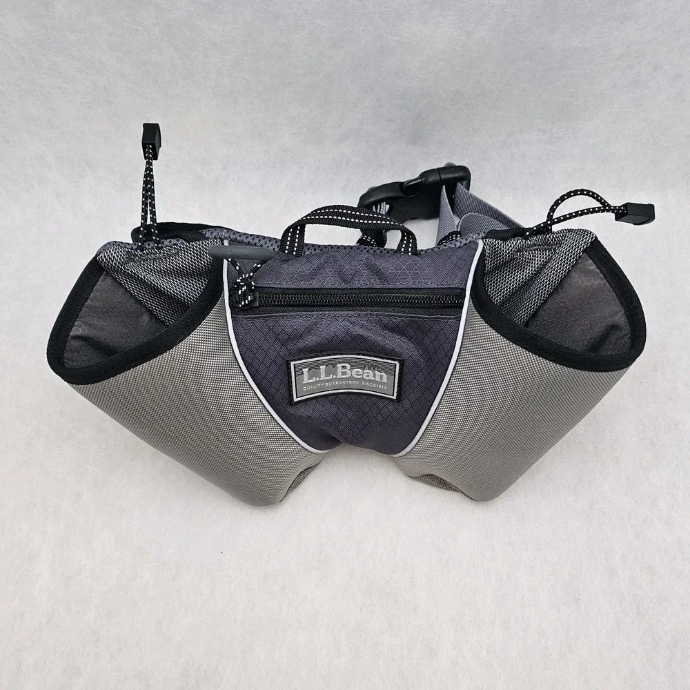 NWT L.L. Bean Multi Sport Fanny Pack 2 Bottle Holder Camping Hiking Waist Bag